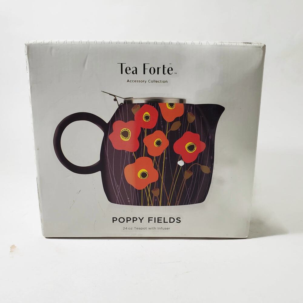 Tea Forte PUGG Poppy Fields 24 oz Teapot With Infuser - Picture 4 of 4